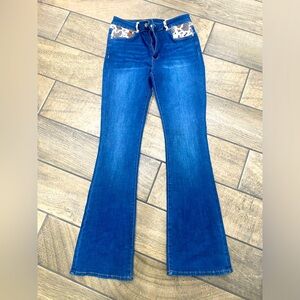 Cow print Western Jeans